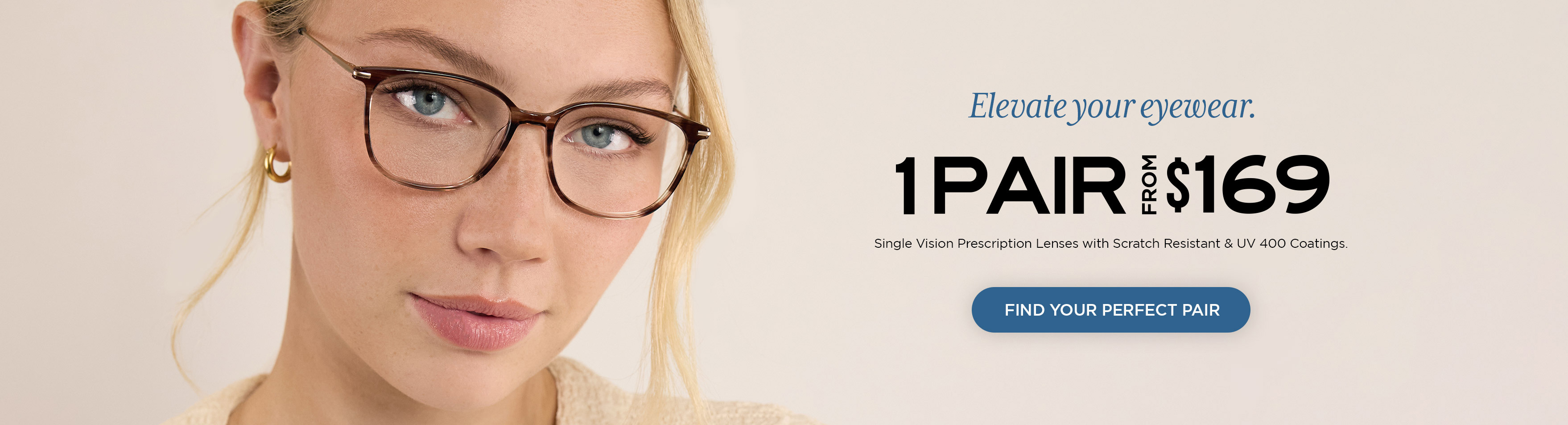 1 Pair of Prescription Glasses from $169